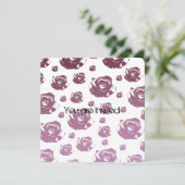 Invitation Baby shower transparent (Debout devant)