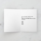 Invitation baby shower Transport et ballons (Intérieur)