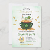 Invitation Baby Shower Trésor de Saint-Patrick (Devant)
