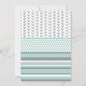 Invitation Baby shower Tribal, Aztèque, Flèches, B (Dos)