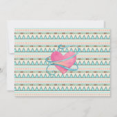 Invitation Baby shower tribal de filles (Dos)