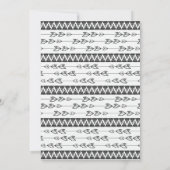 Invitation Baby shower Tribal Oh Boy moderne (Dos)