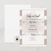 Invitation Baby shower trié (Devant / Derrière)