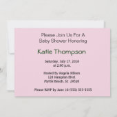 Invitation Baby shower Triplet Girls (Dos)