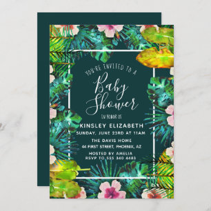 Invitation Baby shower tropical