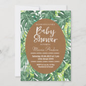 Invitation Baby shower tropical (Devant)