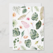 Invitation Baby shower tropical Aloha Baby (Dos)