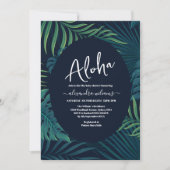 Invitation Baby shower tropical bohème (Devant)