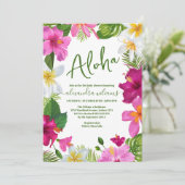 Invitation Baby shower tropical boho (Debout devant)