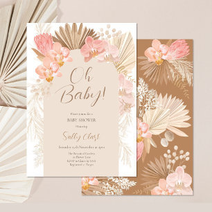 Invitation Baby shower tropical de Boho