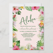 Invitation Baby shower tropical de la jungle (Devant)