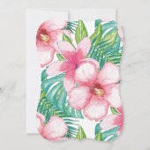 Invitation Baby shower tropical d'invitation de baby shower (Dos)