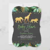 Invitation Baby shower tropical d'invitation de baby shower (Devant)