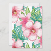 Invitation Baby shower tropical d'invitation de baby shower (Dos)