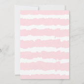 Invitation baby shower tropical Flamant rose fille, luau hawa (Dos)