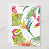 Invitation Baby shower Tropical Flamingle (Dos)
