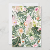 Invitation Baby shower tropical Floral Aloha (Dos)