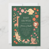 Invitation Baby shower tropical sauvage de la Jung (Devant)
