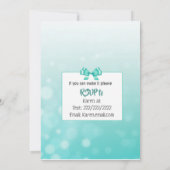 Invitation Baby shower turquoise (Dos)