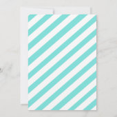 Invitation Baby Shower Turquoise Aloha, Luau Hawaïen (Dos)