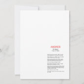 Invitation Baby shower Tutu Ballerina - Nom modifiable, 5x7 I (Dos)