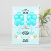 Invitation Baby shower Twin Boys (Debout devant)