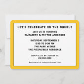 Invitation Baby shower Twin Boys (Dos)