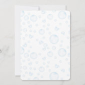 Invitation Baby shower Twin en caoutchouc (Dos)