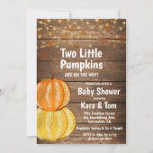 Invitation Baby shower Twin Fall (Devant)