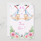 Invitation Baby shower Twin Girls (Dos)