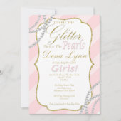 Invitation Baby shower Twin Girls (Devant)