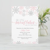 Invitation Baby shower, Twin Girls, Hiver, Twins (Debout devant)