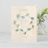 Invitation Baby shower Twin Oh Babies (Debout devant)