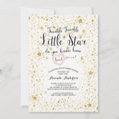 Invitation Baby shower Twinkle Little Star (Devant)