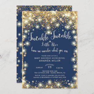 Invitation Baby shower Twinkle Little Star