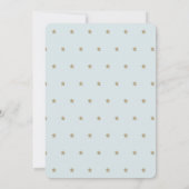 Invitation Baby shower Twinkle Little Star Blue Boy Drive-by (Dos)