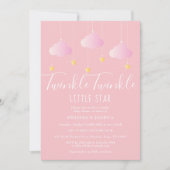 Invitation Baby shower Twinkle Little Star Couples (Devant)