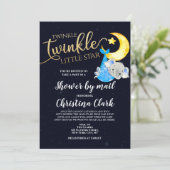 Invitation Baby shower Twinkle par Mail Baby Boy (Debout devant)