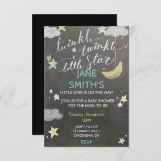 Invitation Baby shower Twinkle Star