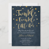 Invitation Baby shower Twinkle Twinkle Little Star (Devant)