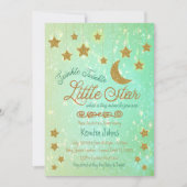 Invitation Baby shower Twinkle Twinkle Little Star (Devant)