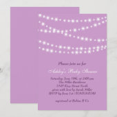 Invitation Baby shower Twinkle Twinkle Little Star (Devant / Derrière)