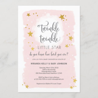Invitation Baby shower Twinkle Twinkle Little Star