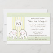 Invitation Baby shower - Twins (Devant)