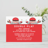 Invitation Baby shower Twins (Debout devant)