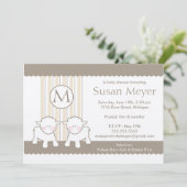 Invitation Baby shower - Twins (Debout devant)