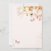 Invitation Baby shower TWINS, Baby shower de jardi (Dos)