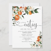 Invitation baby shower Twins Little Cuties (Devant)