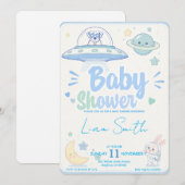 Invitation Baby Shower -UFO Pets- (Devant / Derrière)
