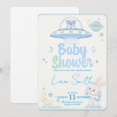 Invitation Baby Shower -UFO Pets- (Devant / Derrière)